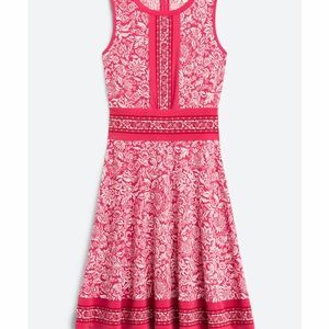 Michael Kors Size S Red Flower Sleeveless Dress